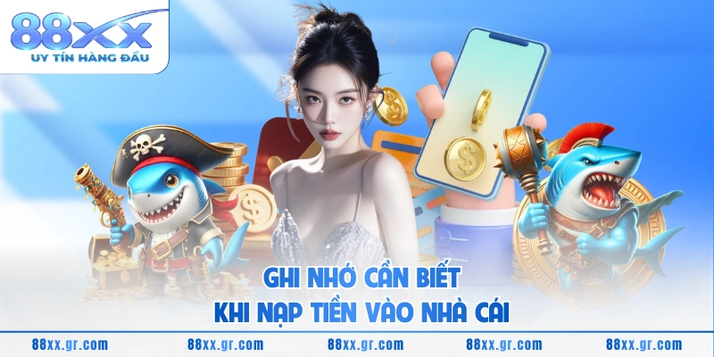 Ghi nhớ cần biết khi nạp tiền vào nhà cái 