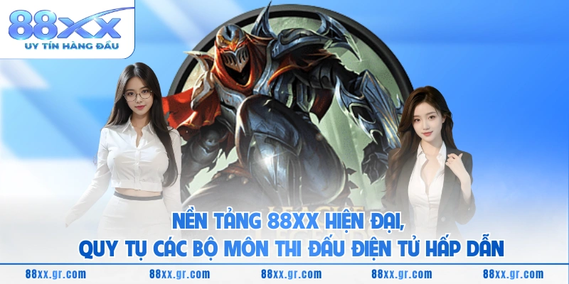 Esports 88XX Khám phá cá cược thể thao điện tử đỉnh cao Nền tảng 88XX hiện đại, quy tụ các bộ môn thi đấu điện tử hấp dẫn